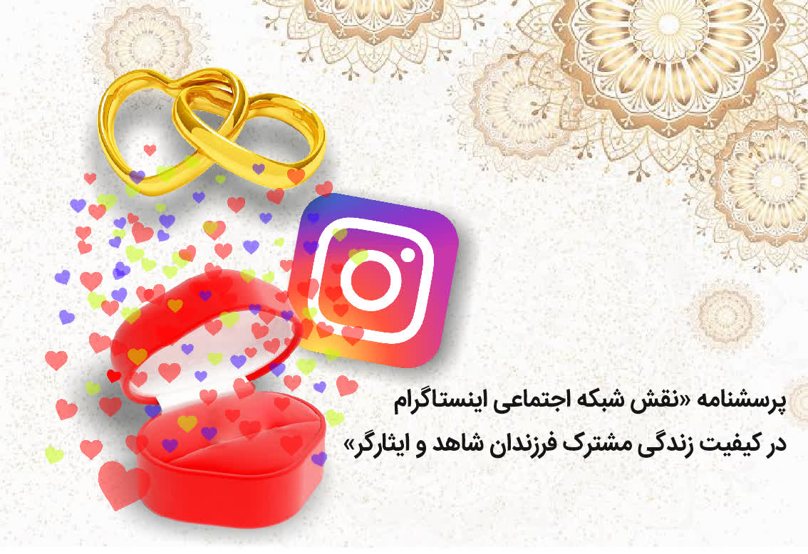 پرسشنامه «نقش شبکه اجتماعی اینستاگرام در کیفیت زندگی مشترک فرزندان شاهد و ایثارگر»