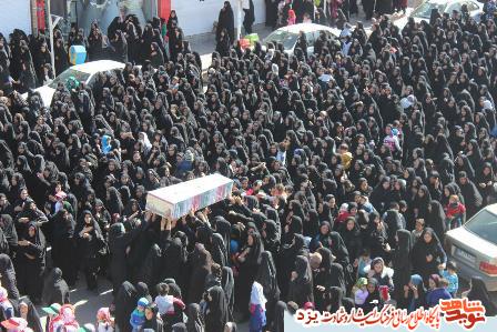 پیکر 2 شهید گمنام در هرات شهرستان خاتم تشییع شد + گزارش تصویری