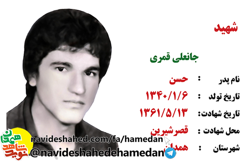 زندگینامه بسیجی شهید جانعلی قمری
