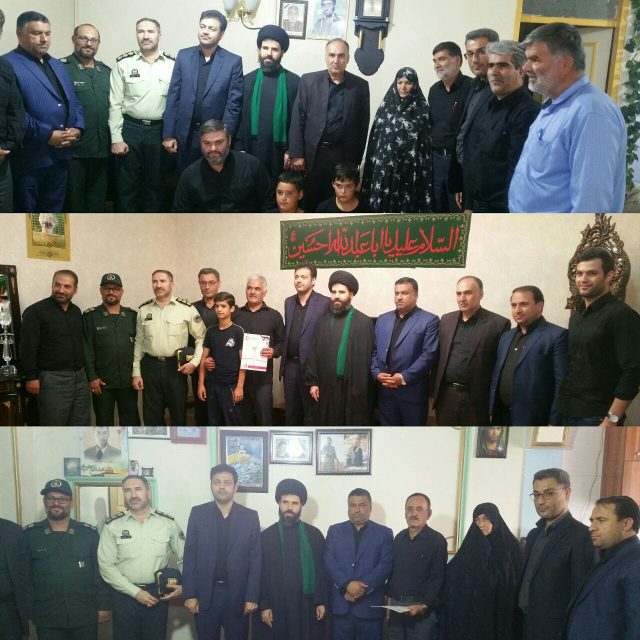 عکس/ دیدار از سه خانواده شهید در روز اول از هفته دفاع مقدس ملارد