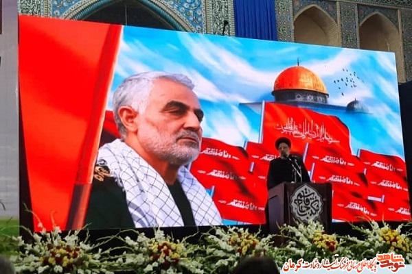 مراسم اربعین سپهبد شهید «حاج قاسم سلیمانی» در کرمان برگزار شد