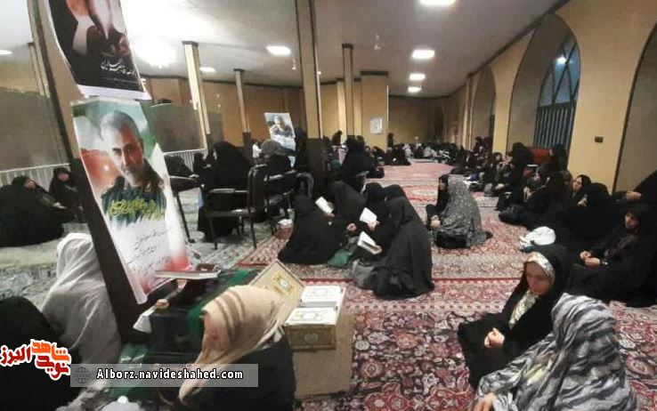 مراسم یادبود شهیدان «سردار قاسم سلیمانی» و «ابومهدی المهندس» در مسجد جامع شهر تنکمان
