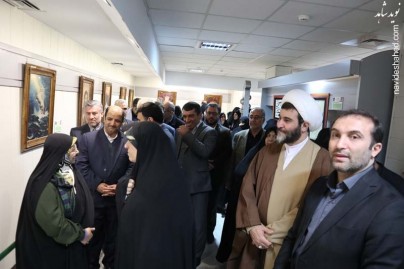 فیلم؛ افتتاحیه نمایشگاه ملی «هنر مردان خدا»  در موزه شهدا