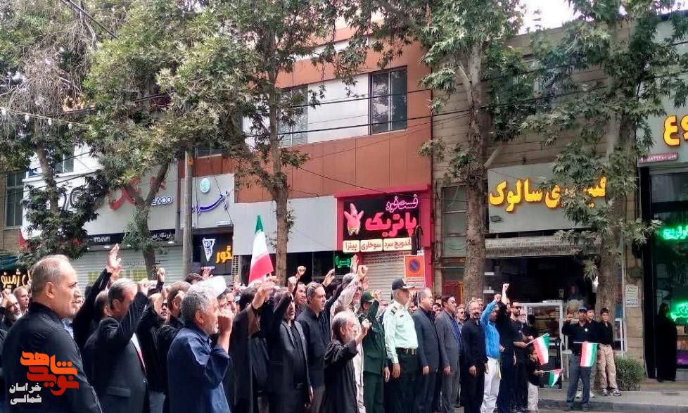 تصاویر/ رزمایش عظیم پیاده روی جاماندگان اربعین حسینی در خراسان شمالی