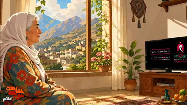 کمیک موشن/ فداکاری یک مادر بزرگ، سفر نیابتی وداع با «رهبر شهید»