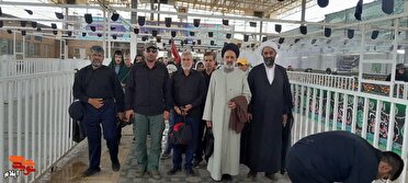 حضور نماینده ولی‌فقیه در بنیاد شهید از روند خدمت‌رسانی به زائران اربعین در مرز مهران