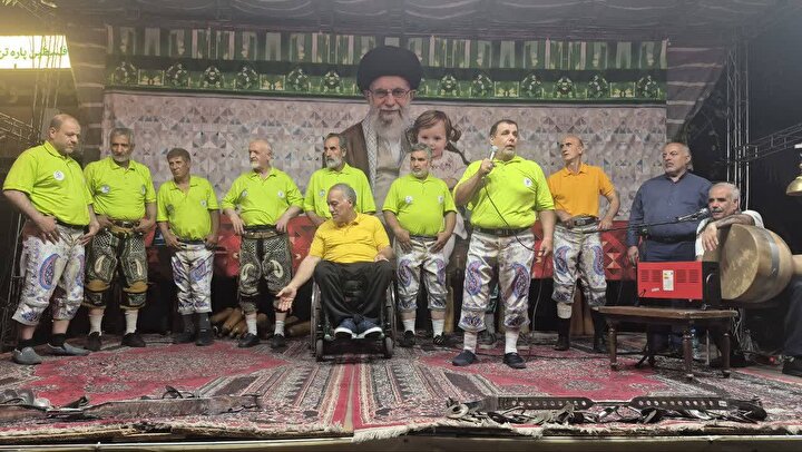 بیست و هفتمین اجرای باستانی تیم جانباران در میدان حماسی فلسطین تهران